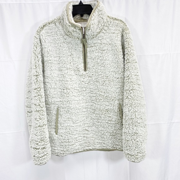 Thread & Supply frosted sage fleece sweater - Picture 2 of 5